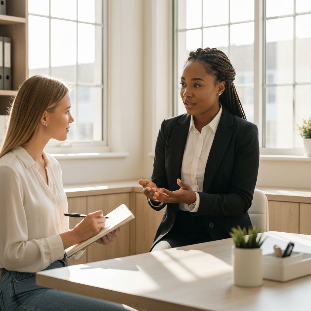 Nutrition consultant working with client